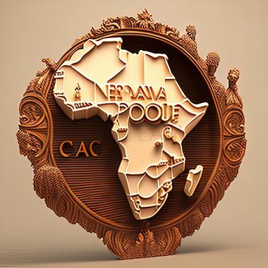 3D модель Кот-д'Ивуар Республика Кот-д'Ивуараб (STL)